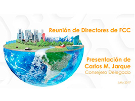 FCC Group CEO Carlos M. Jarque meets with the company’s directors