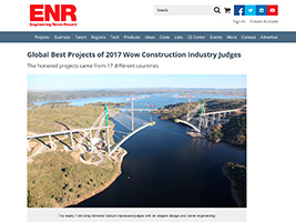 FCC wins ENR Global Best Project Award for the Almonte viaduct
