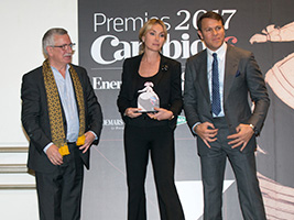 Esther Alcocer Koplowitz, Chair of FCC Group, receives the Cambio 16 prize for the best company of the year