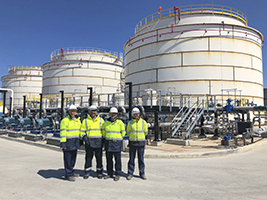 Pablo Colio, consejero delegado de FCC, realiza una visita a la obra de reforma de instalaciones industriales del aeropuerto de Dublín (Irlanda)
