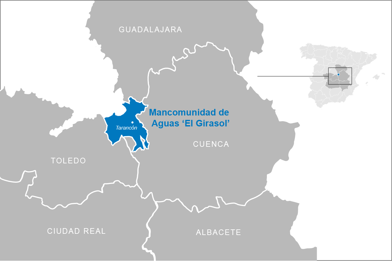 La Mancomunidad de Aguas “El Girasol” (Castilla-La Mancha, España) sigue confiando en la gestión de Aqualia