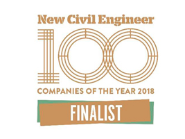 FCC Construcción finalista de los premios “100 Companies of Year 2018” de la revista New Civil Engineer