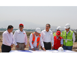 The President of Peru visits and supervises the Environmental Remediation work of the Expansion Project of the Jorge Chávez International Airport