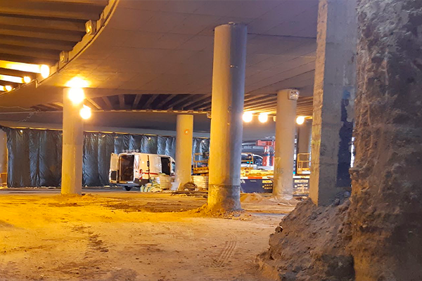 FCC Construcción presenta articulo técnico relativo al refuerzo de la estructura del paso superior de la Cuesta de San Vicente con fibras de carbono adheridas, dentro del proyecto de reforma de Plaza España (Madrid)