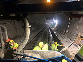 FCC Construcción and Convensa begin the concreting works in the Pajares tunnels