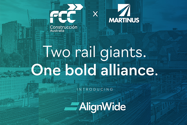 FCC Construcción Australia y Martinus Group lanzan AlignWide Alliance: una alianza con el objetivo de llevar a cabo complejos proyectos ferroviarios en terrenos industriales abandonados