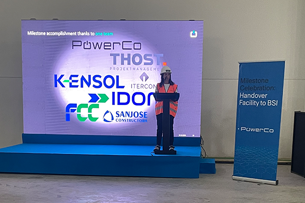 FCC alcanza el hito Handover Facility to BSI en la ejecución de la nueva planta de PowerCO