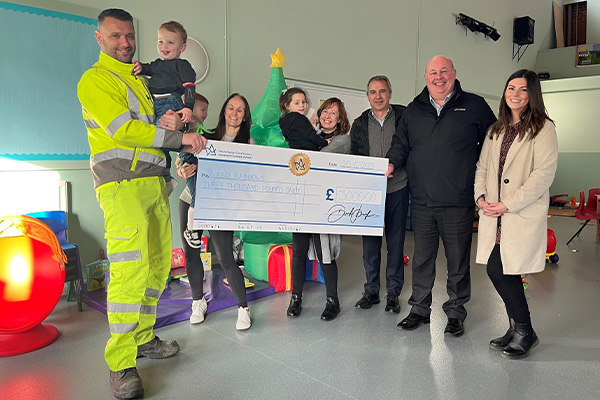 Future Valleys Construction team raises funds for ASD Rainbows charity
