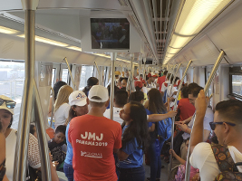 Las líneas 1 y 2 del Metro de Panamá, superan los 2,6 millones de pasajeros, durante su apertura parcial para la Jornada Mundial de la Juventud