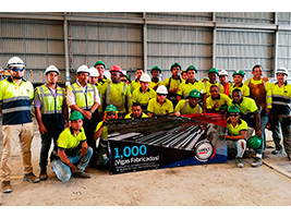 FCC Construcción alcanza la fabricación de la viga “U” número mil en la Línea 2 de Metro de Panamá