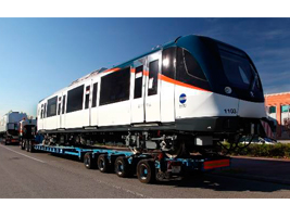 Llega el primer tren de la Línea 2 del Metro de Panamá, construida por FCC Construcción