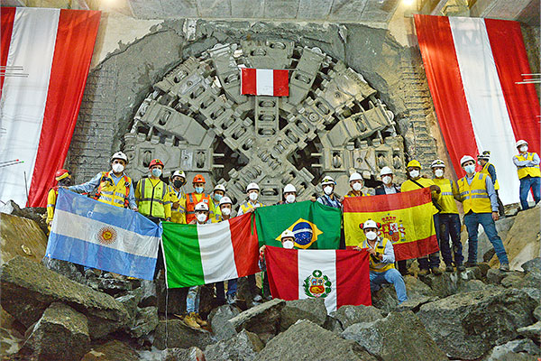 FCC Construcción completes excavation of the eleventh station on Line 2 and 4 of the Lima Metro (Peru)