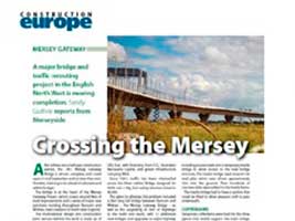 The Mersey bridge, built by FCC Construcción, featured in the prestigious magazine Construction Europe