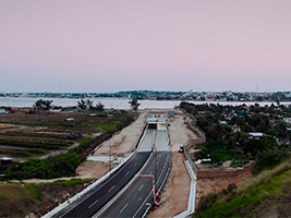 Inauguration of the Coatzacoalcos tunnel (Mexico), built by FCC