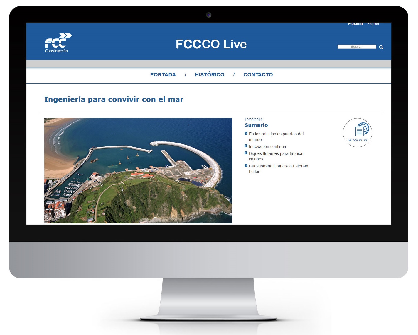 FCC Construcción publica un nuevo post sobre infraestructuras marítimas en FCCCO Live