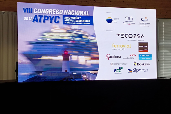FCC Construcción patrocina y participa en el VIII Congreso Nacional de la Asociación Técnica de Puertos y Costas (ATPYC)