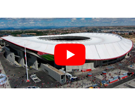 Ya está disponible en el canal de YouTube de FCC Construcción el vídeo que resume la construcción del estadio del At. Madrid, Wanda Metropolitano