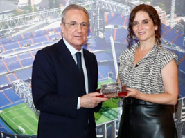 FCC Construcción presente en la visita de Isabel Díaz Ayuso y Florentino Pérez