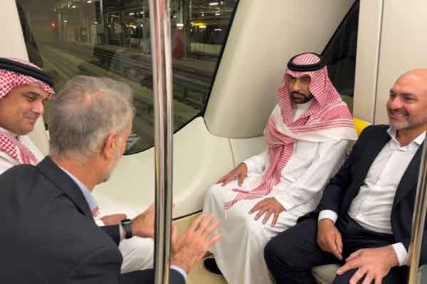 Pablo Colio, CEO of the FCC Group, visits the Riyadh Metro project (Saudi Arabia)
