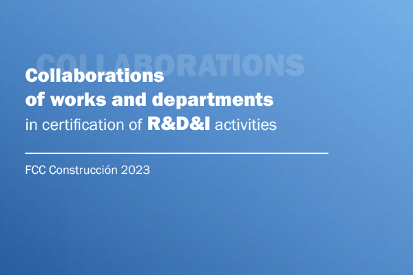 FCC Construcción presents the annual report on the company's innovation certifications for the year 2023