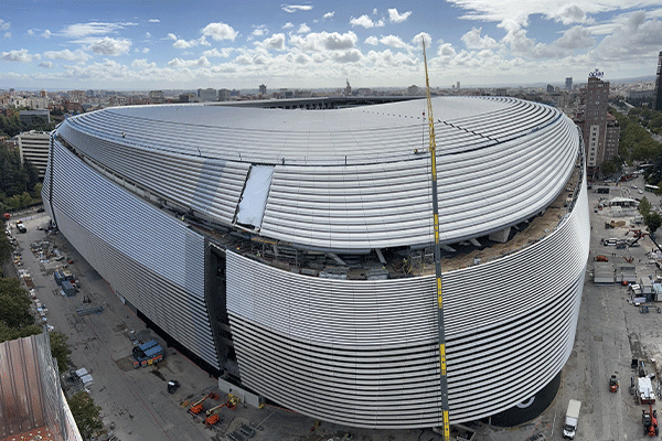 El Santiago Bernabéu, construido por FCC Construcción, elegido el mejor estadio del mundo por la World Football Summit