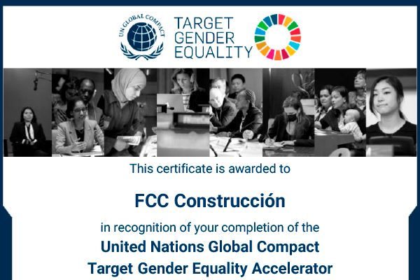 FCC Construcción primera empresa constructora en participar en el programa Target Gender Equality