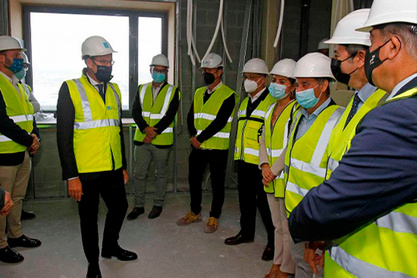 FCC Construcción presente en la visita del Presidente de la Xunta de Galicia al proyecto CHUAC